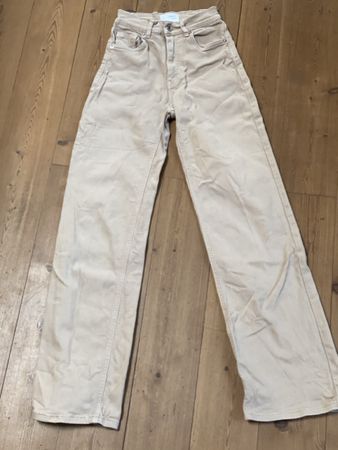 Schlanke, high rise, beige Damenjeans Gr. 32, Tally Weijl