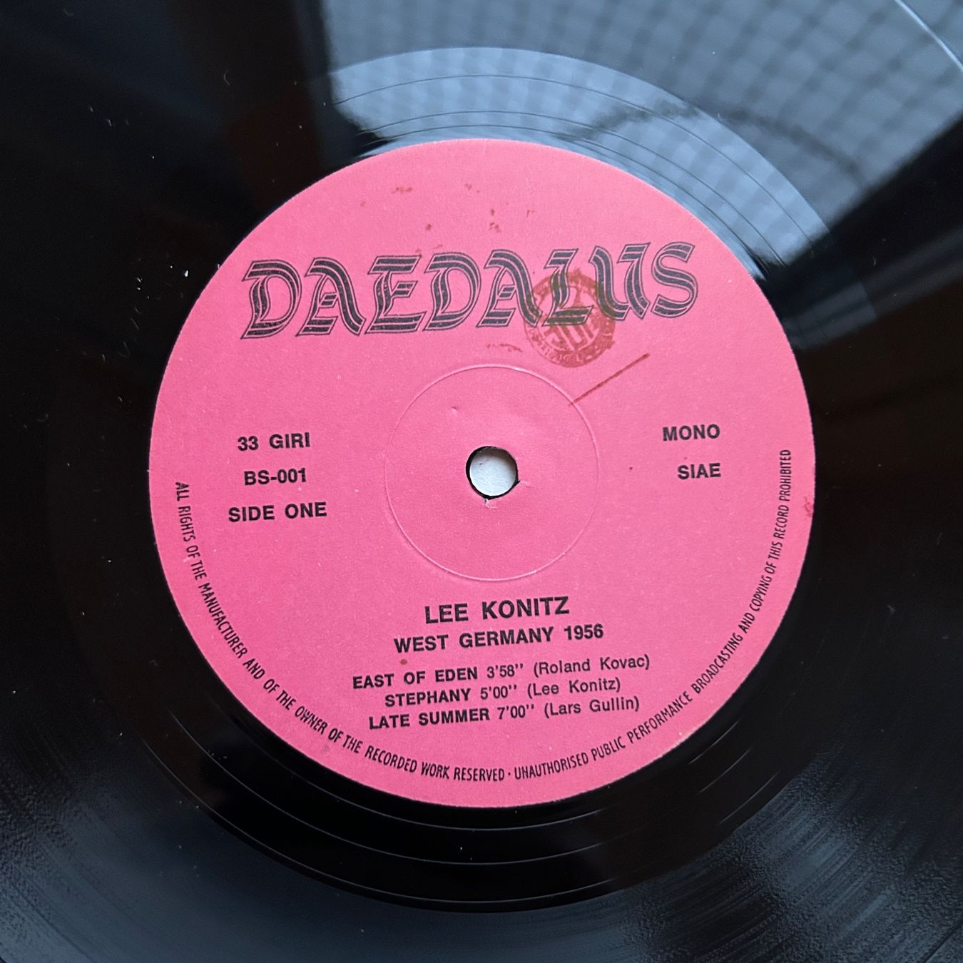 Dischi in vinile: Lee Konitz     In West Germany 1956    rare LP – Usato da Lausanne venduto da Pask1 2