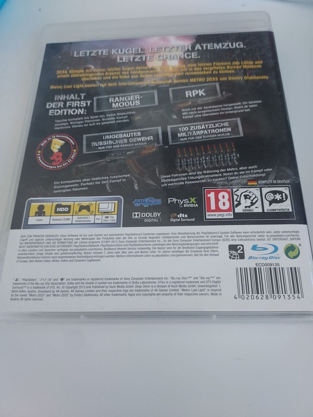 Sony Giochi: Metro Last Light – Usato da Dübendorf venduto da Seth2167 1