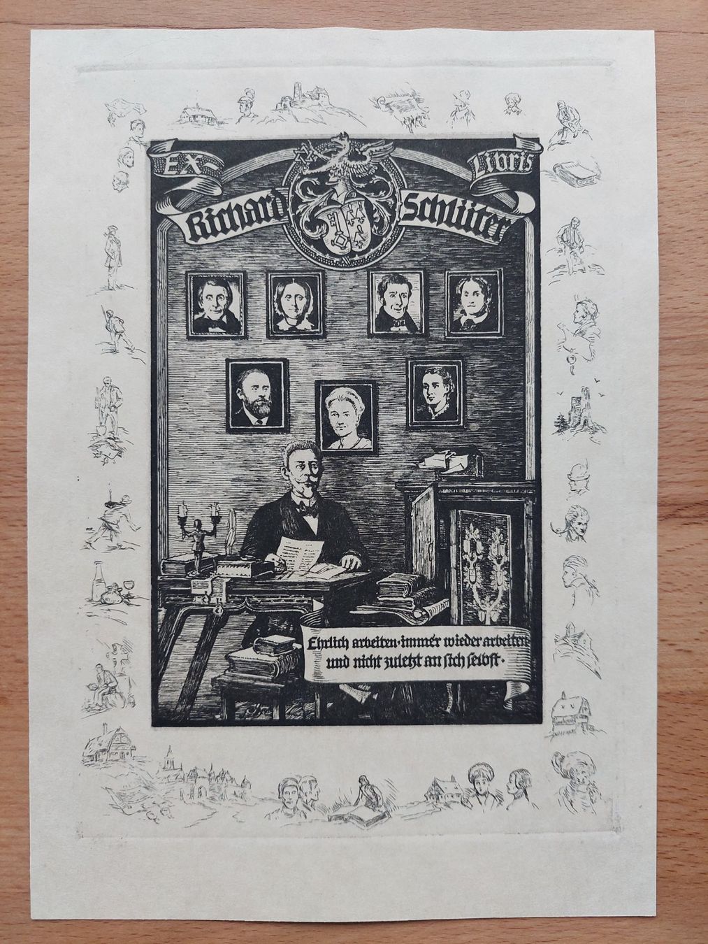 Dipinti: Exlibris Josef Sattler - Original Radierung – Usato da Obfelden venduto da Knauserig2026