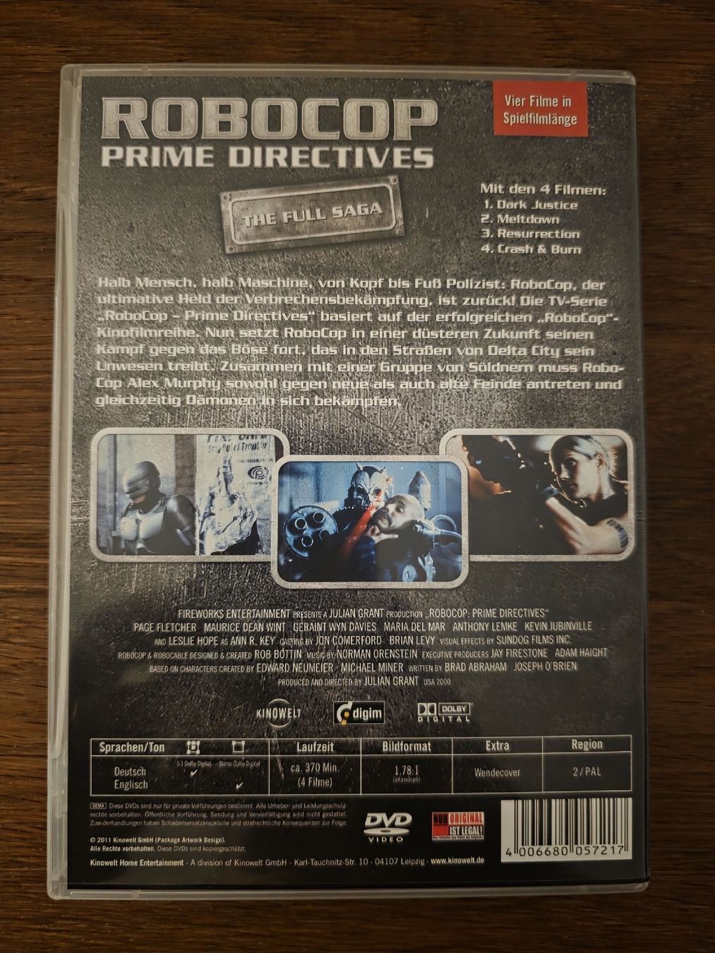Tutti i DVDs: Robocop Prime Directives - The Full Saga - 4 DVDs – Usato da Zürich venduto da TimZurich1 1