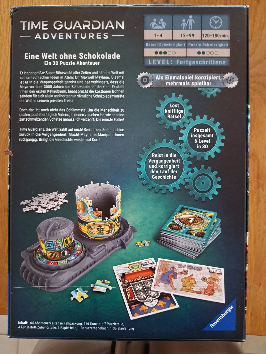 Giochi: Ravensburger 3D Puzzle Time Guardian Adventures – Usato da Kollbrunn venduto da jef_7vzw 1
