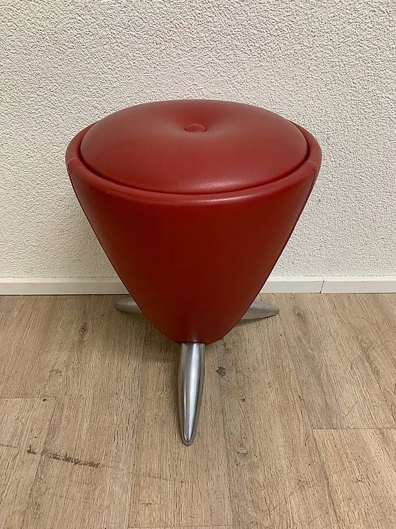 Leolux Tabourets: Leolux Designer Hocker Leder Rot mit Stauraum – D'occasion à Obernau par Arche_Noah_Brocki