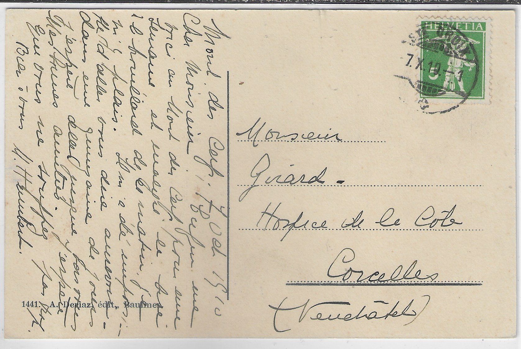 Cartoline postali: Saint-Croix - Vue generale – Usato da Ettingen venduto da Kartenplanet 1