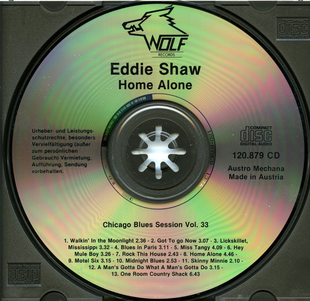 CD: Blues CD: Eddie Shaw "Home alone" (Wolf) – Usato da Hochfelden venduto da mue_lhm9 1