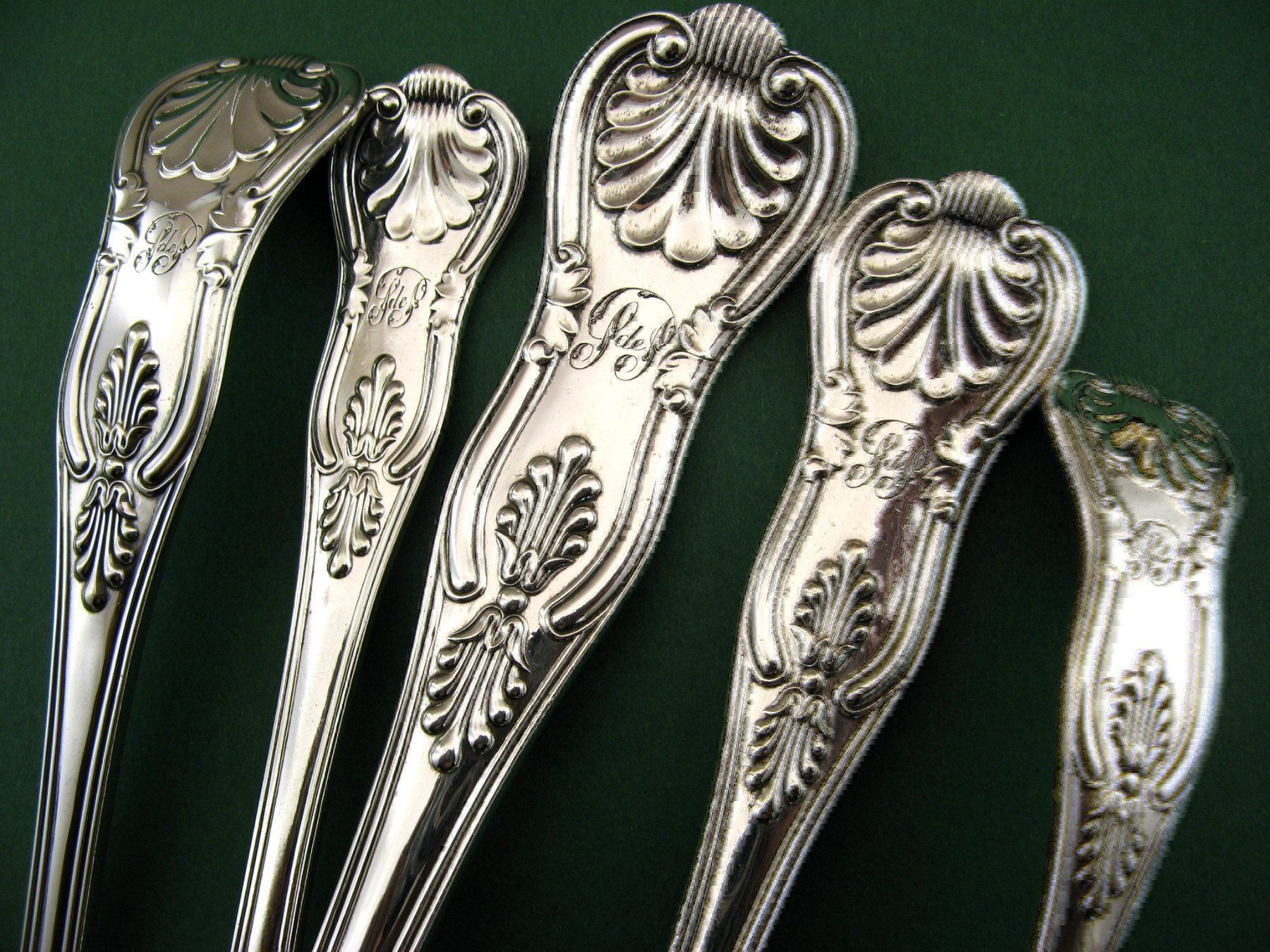 Set di posate: 18 COUVERTS SERVICE KING PATTERN ANGLAIS Vorlegebestecke – Nuovo (secondo la descrizione) da Noville venduto da novar 6