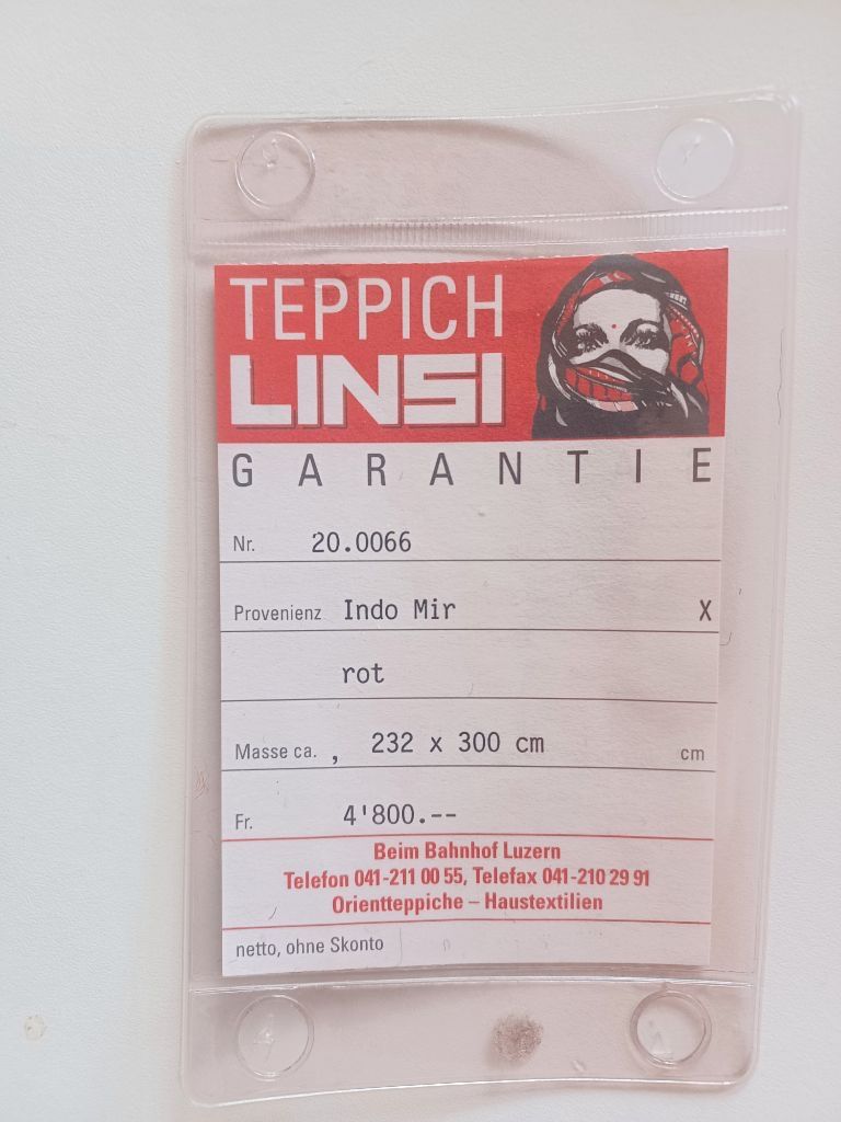 Tappeti: Teppich Indo Mir, 232x300cm, neuwertig – Usato da Luzern venduto da jan_88vd 2