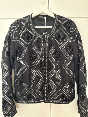 Schwarze Nille Jacke, Details. Neu!