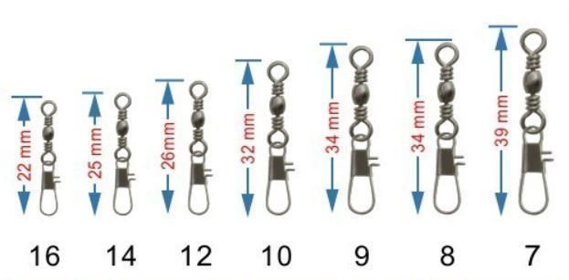 Attrezzatura da arrampicata: 100 Stk. Wirbel mit Karabiner, div. Gr. – Nuovo (secondo la descrizione) da Arbon venduto da Helmuth