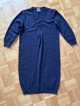 IL Lanificio Blue 100% Cashmere Sweater Dress S/M