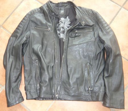 Lederjacke / Jacke aus Echtleder Gr 2XL / XXL