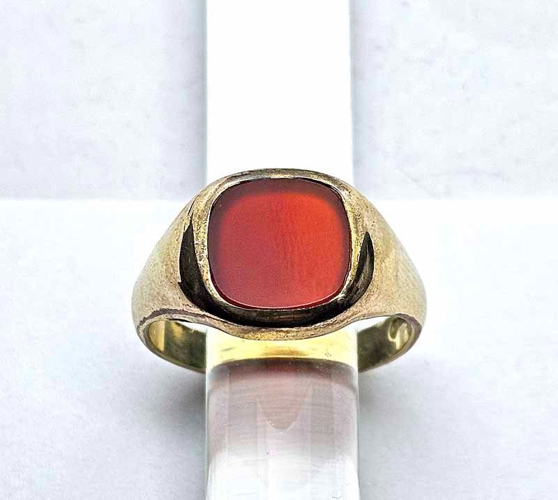 Bagues: Fingerring, Siegelring mit Edelstein – D'occasion à Zug par urzeit 1