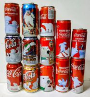 13 alte Coca-Cola  Dosen Eisären