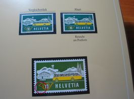 Abart Alpenpost 1953, **, "Retusche im Posthorn"