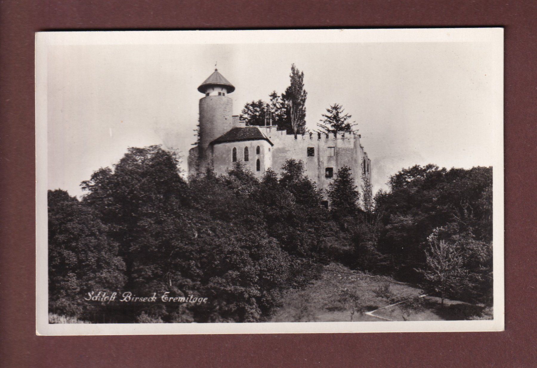Cartoline postali: Schloss BIRSECK EREMITAGE – Usato da Pully venduto da nicecards-shop