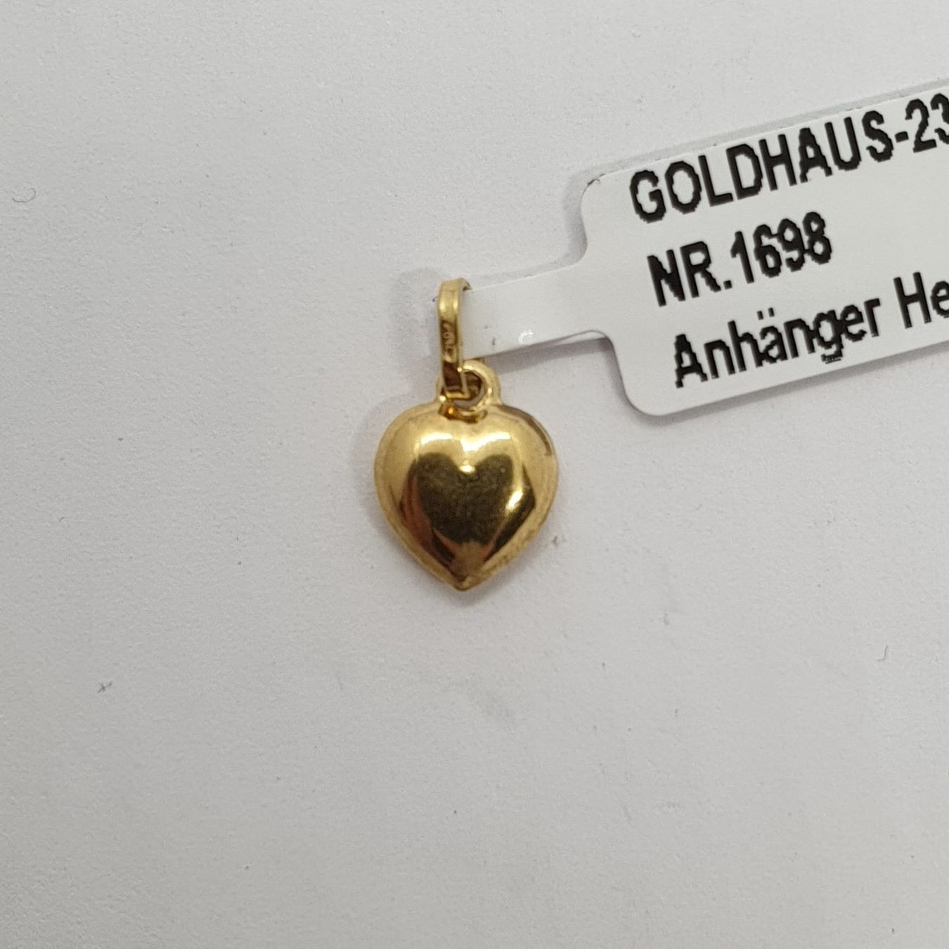 Ciondoli: Echt 18K Gold - Herz Anhänger – Usato da Luzern venduto da Goldhaus-Luzern