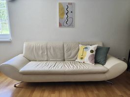 Gratis Echledersofa weiss gross