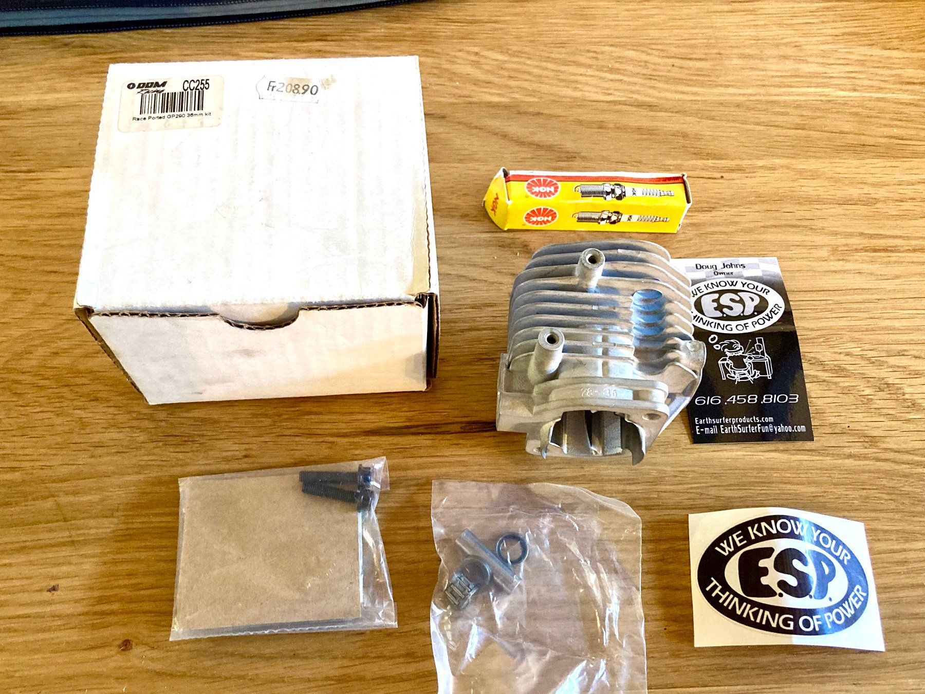 Modellismo RC: ESP Mod/ ESP RACE PORTED GP290 36mm kit +2MM – Nuovo e nell'imballaggio originale da Lausanne venduto da Techobby 1