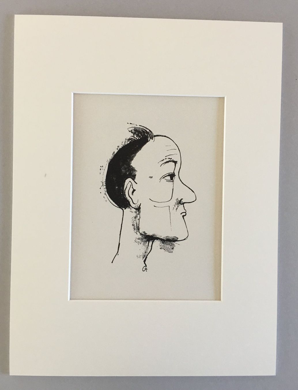 Grafica & Litografie: Karl Hofer "Profil"  DRUCKGRAPHIK – Usato da Nennigkofen venduto da babag 1