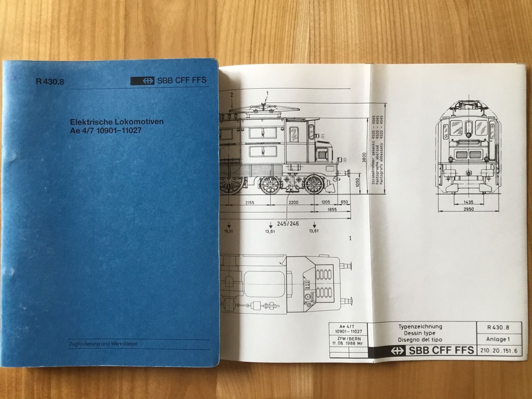 Bücher: SBB Lokomotiv Reglement Ae 4/7 – Gebraucht aus Augst BL von bahama4302