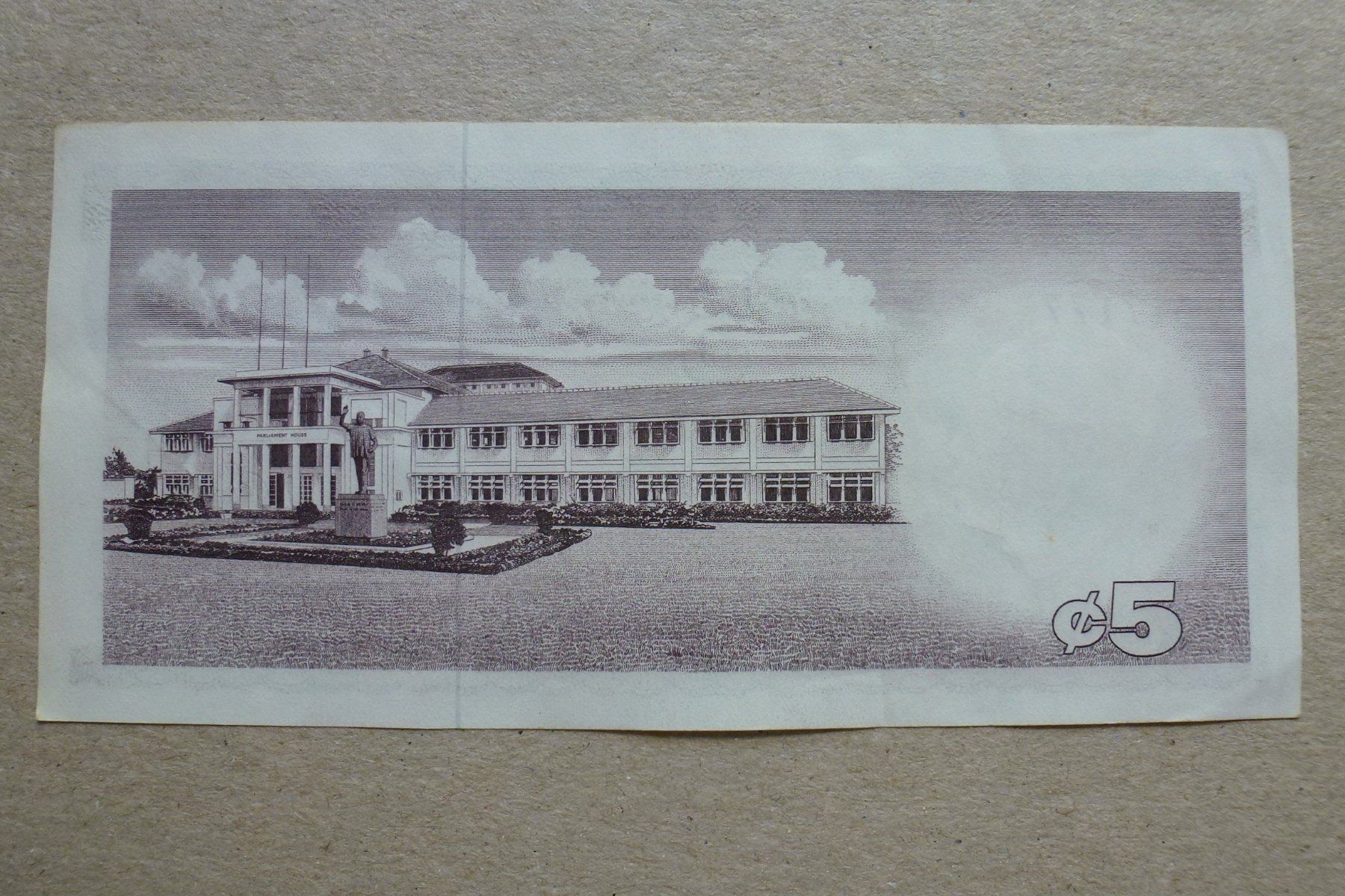 Banconote: Ghana ++ 5 Cedis ND (1965) – Usato da Walkringen venduto da Casablanca777 1