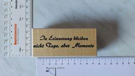 Trauerstempel Spruch "In Erinnerung" von Kreativa Zollikon
