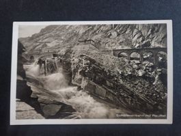 Uri   Karte  Schöllenenbahn mit Reussfall
