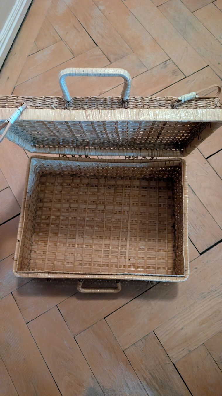 Altro per la casa: Korb Koffer Rattankorb mit Griffen und Deckel – Usato da Rorschach venduto da Obi-Wan85 2
