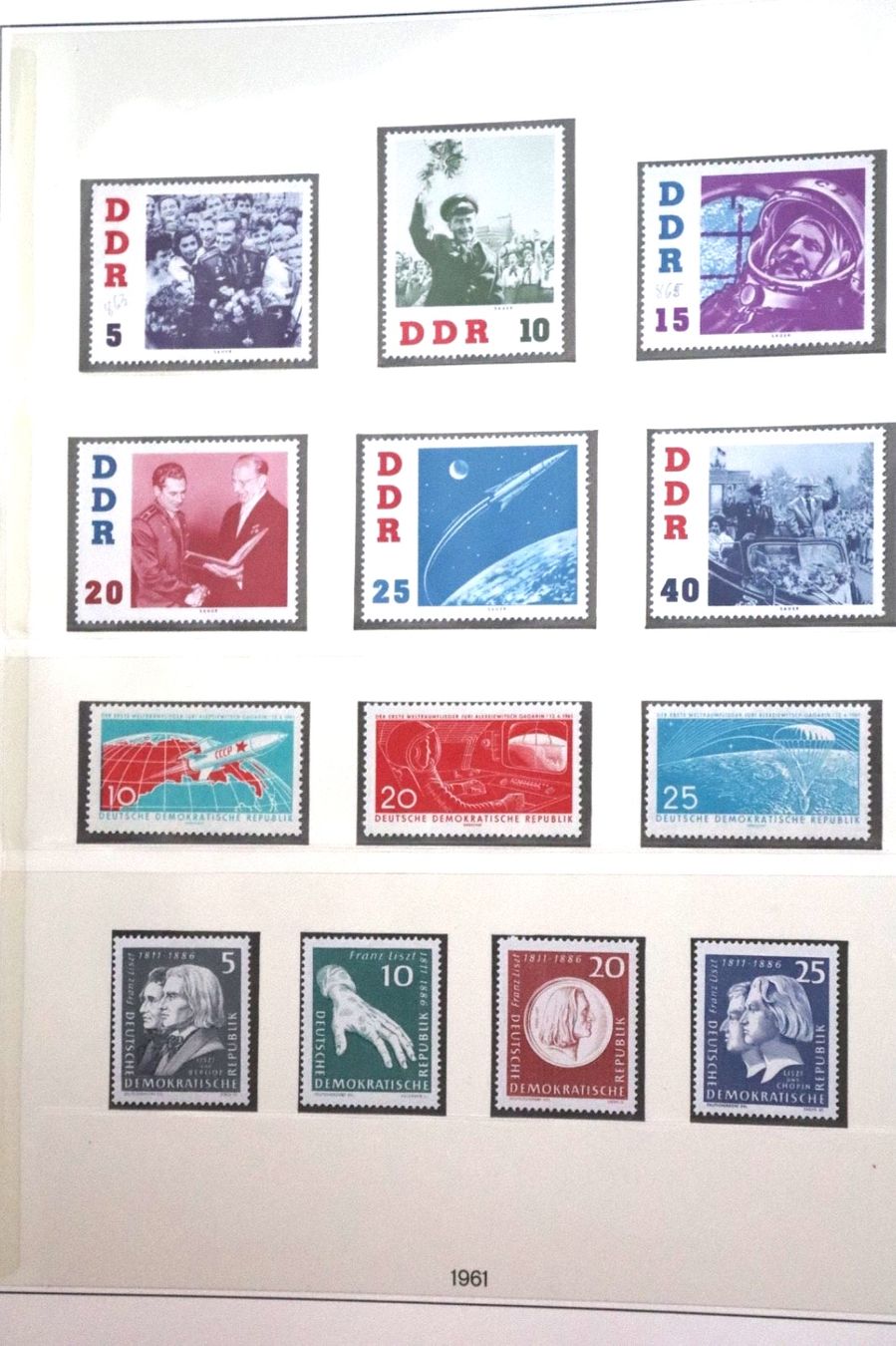 Tutti i francobolli: DDR 1961 MI.-Nr. 807-868 MNH – Nuovo (secondo la descrizione) da Erlach venduto da Minka123 3