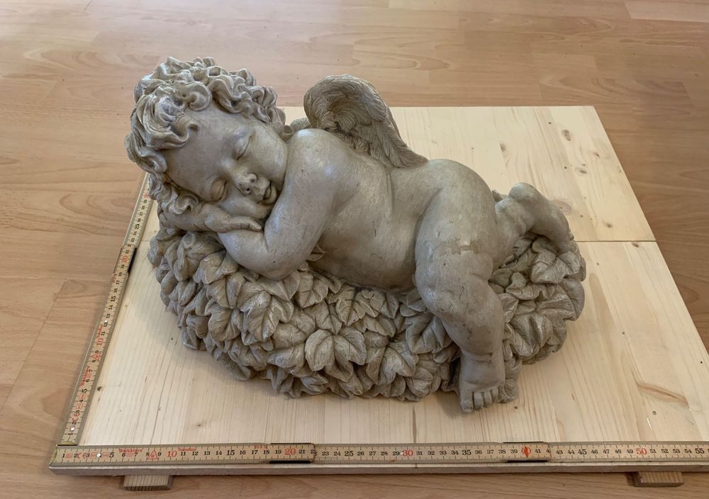 ENNAS Garten-Engel Skulptur – Liegende Fee Aus Harz, 13,5 Cm Hoch, Wasserdicht, Für Terrasse & Garten