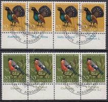 224-227 mit FD-Eckstempel Bern 28.11.1968 Tabs in 4 Sprachen