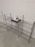 Modulares Drahtregal verchromt - Vintage Balton / IKEA Peter