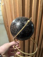 Schöner Globus, schwarz/gold, Vintage Stil, Deko Idee!