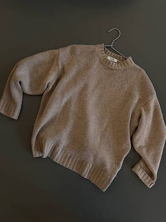 100% Kaschmirpullover in cremebeige