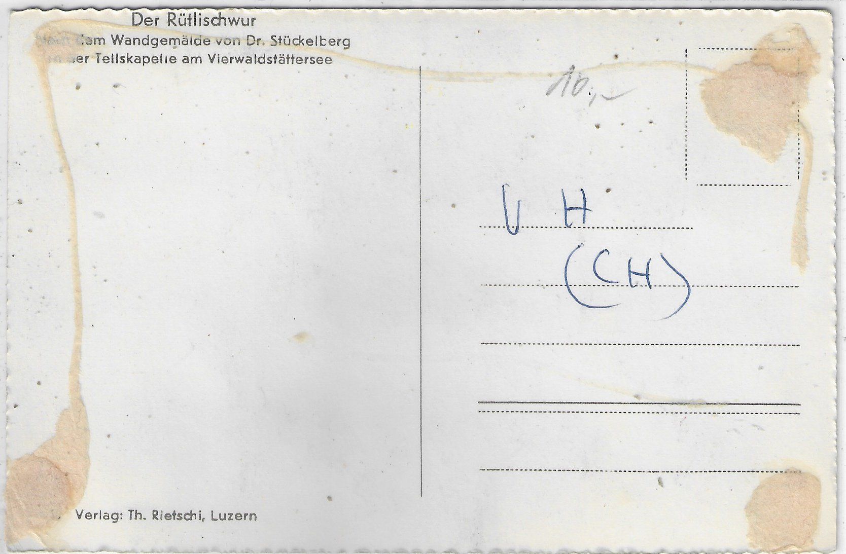 Cartoline postali: Rütlischwur – Usato da Ettingen venduto da Kartenplanet 1