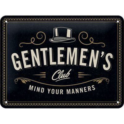 Insegne: Blechschild 3D-GENTLEMEN`S CLUB – Nuovo e nell'imballaggio originale da Rupperswil venduto da big-one-sale