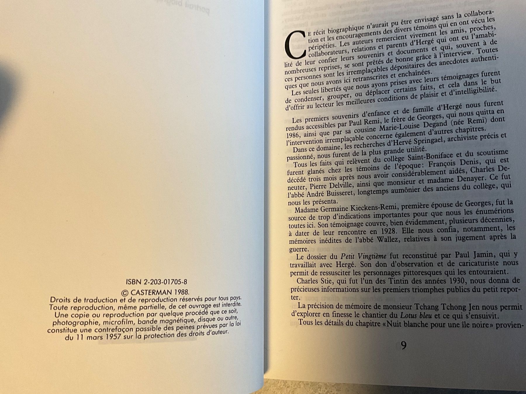 Comics: Herge - Porttrait Biographique – Gebraucht aus Agriswil von Ueli03 1