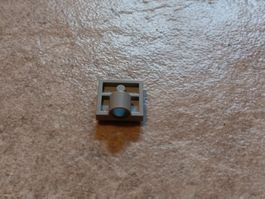 Lego - Technic - Plate 2x2 with connection - Gray - 10x