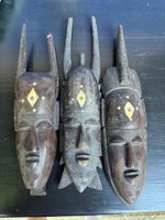 African wall masks set