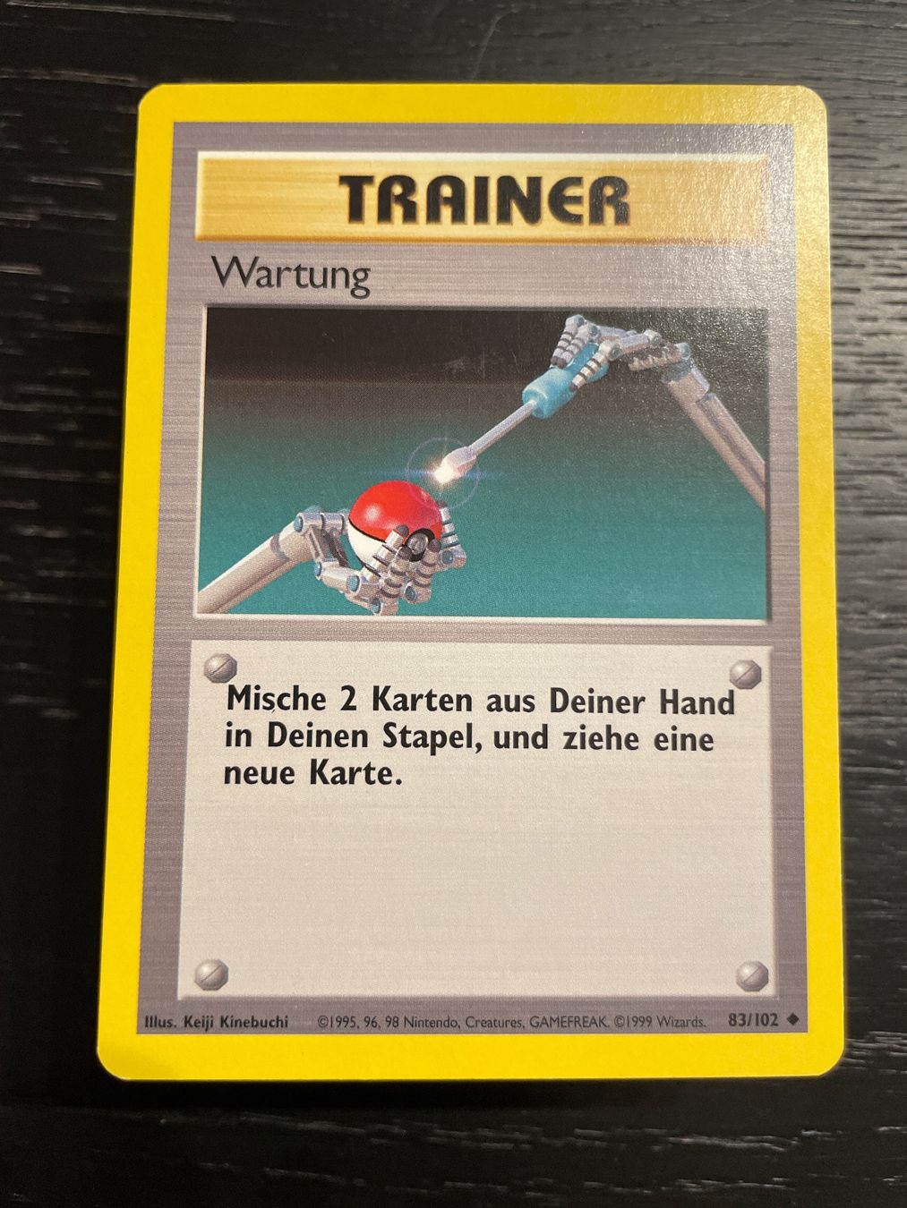 Pokémon Carte collezionabili: Wartung 83/102 Pokemon base DE trainer – Usato da Hugelshofen venduto da Suimosa