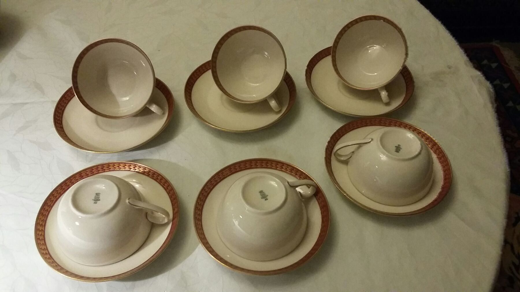 Set di piatti: 1962 6er Swiss Langenthal Kaffee Set – Usato da Bern venduto da Imamrashed 9