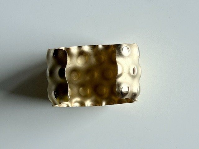Armbänder & -reifen: Bracelet manchette doré martelé - Style bohème chic – Gebraucht aus Epalinges von Lily2006 3
