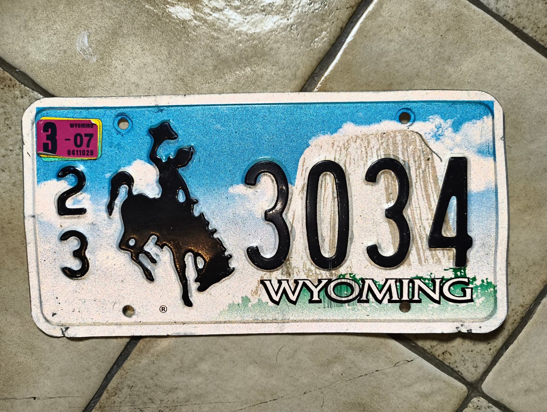 Insegne: Plaque Usa Wyoming – Usato da Romanel-s-Lausanne venduto da rap_y9g5