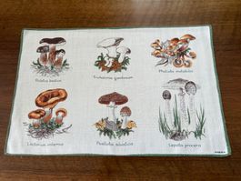 Tischset Pilzmotiv von KREIER guter Zustand 44x28cm