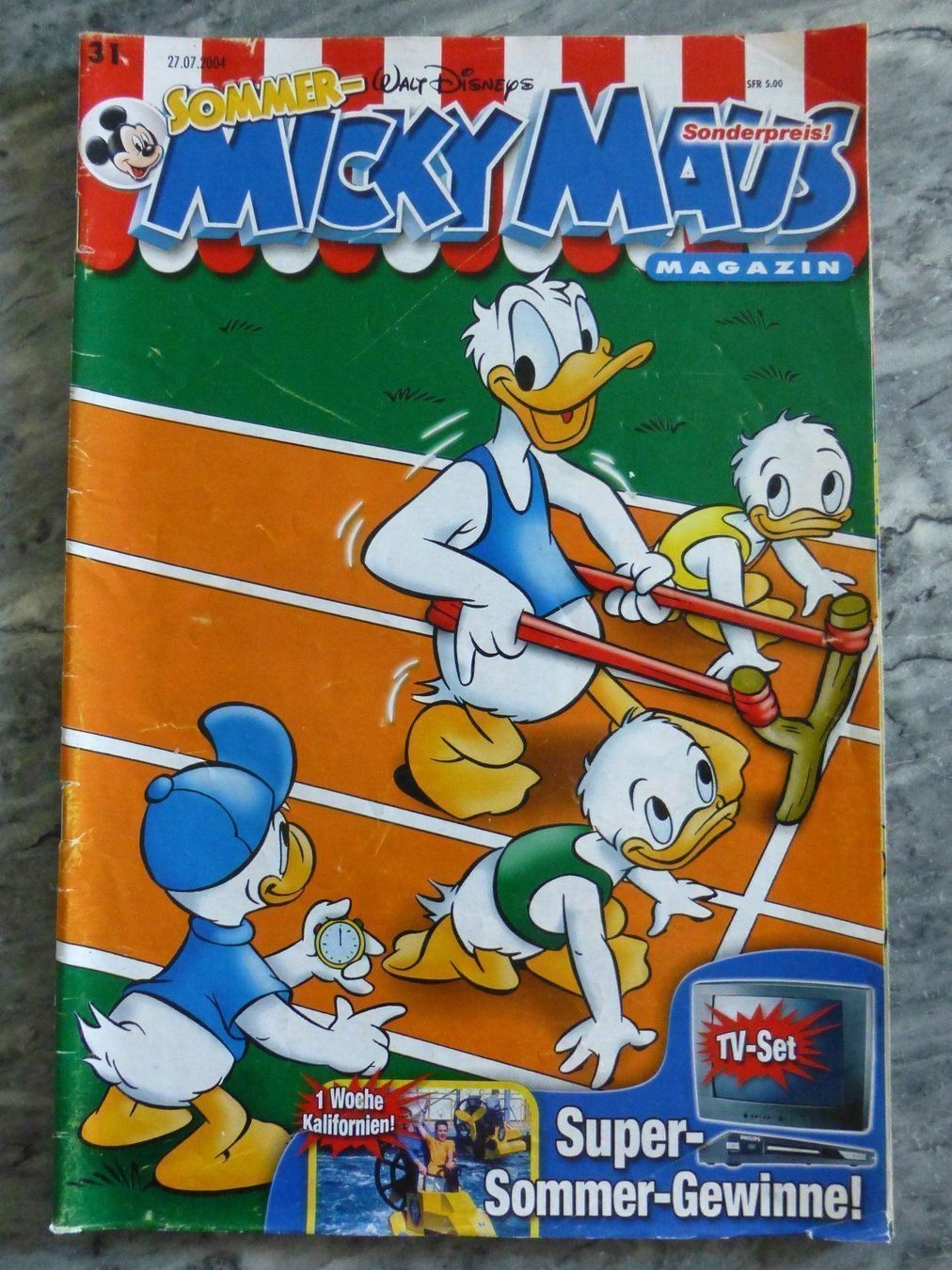 Fumetti: Micky Maus Heft - Nr. 31 / 27.07.2004 – Usato da Basel venduto da Falconis