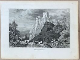 Stich antik Frauenstein Schloss