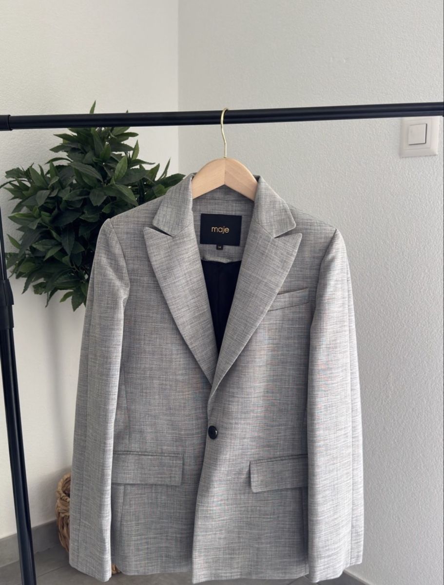 Maje Anzüge, Sport- & Funktionsanzüge: Ensemble blazer et short Maje gris, taille 34 – Neu (gemäss Beschreibung) aus Charrat von Coco_1900 1