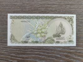 Malediven 2 Rufiyaa 1983, unc. !!!!!!!