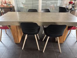 Table Béton et bois