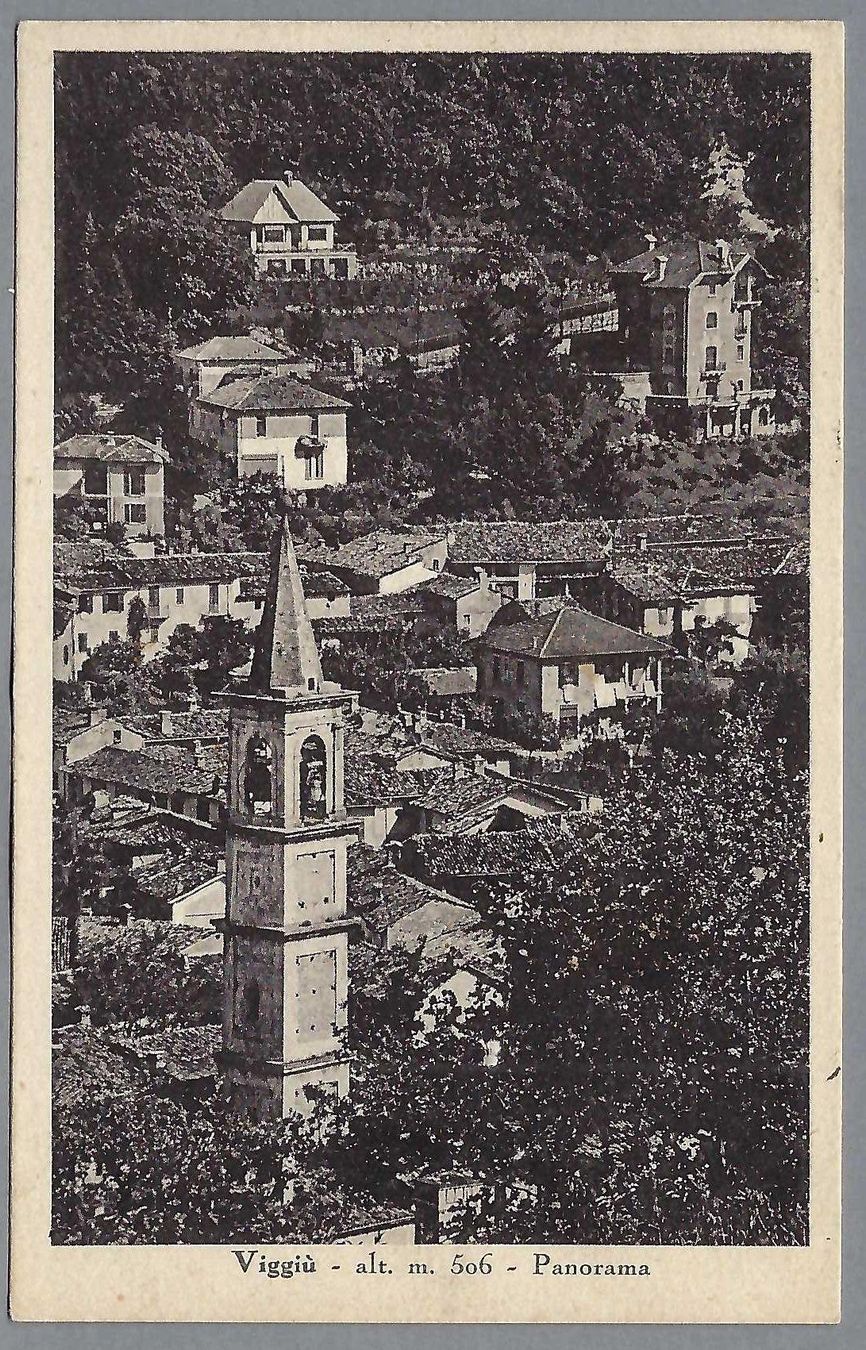 Cartoline postali: 1946, VIGGIÙ, BELLA VEDUTA – Usato da Pura venduto da ulisse1957